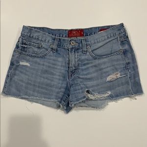 Lucky Brand Distresses Cut-Off Jean Short